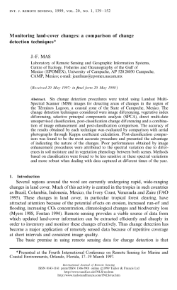 Monitoring land-cover changes