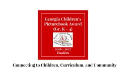 Connecting to Children, Curriculum, and Community