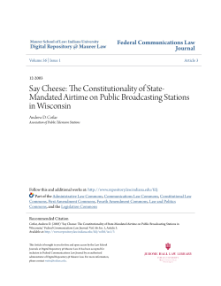 Say Cheese: The Constitutionality of State