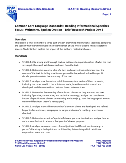 Reading Informational Speeches Day 3 1-9 (9-10)