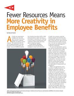 Fewer Resources Means More Creativity in Employee Benefits