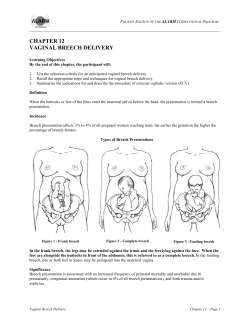 Chapter 12 - Vaginal Breech
