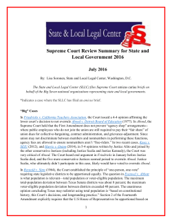 Supreme Court Review Summary for State and Local