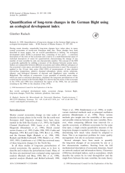 Quantification of long-term changes in the German Bight using an