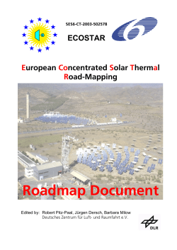 European concentrated solar thermal road