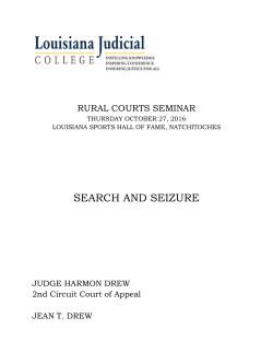 Materials - Louisiana Judicial College