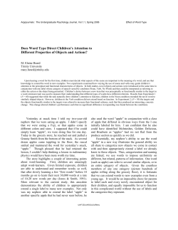 Does Word Type Direct Children`s Attention to