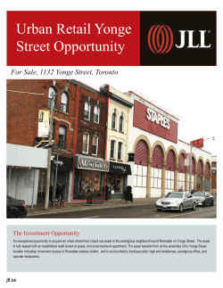 Urban Retail Yonge Street Opportunity