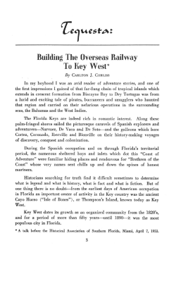 Building the Overseas Railway to Key West