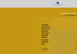 The minimum liquidity deficit and the maturity - ECB