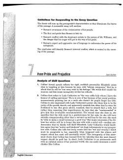 from Pride and Prejudice