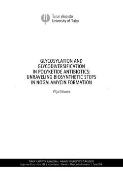 Unraveling Biosynthetic Steps in Nogalamycin Formation