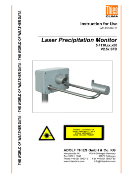 Laser Precipitation Monitor