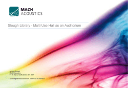 Slough Library - Multi Use Hall as an Auditorium