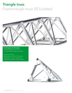 Fixed triangle truss