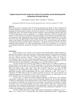 Engineering electronic properties of layered transition