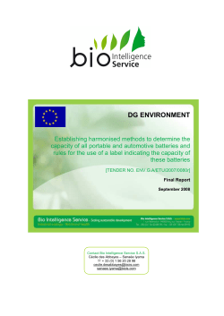 harmonised methods to determine the capacity of all portable and