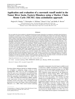 Application and evaluation of a snowmelt runoff model in the Tamor