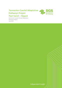 Tasmanian Coastal Adaptation Pathways Project