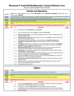 Grade 4 - SciMathMN