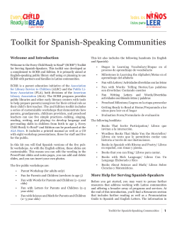 Toolkit for Spanish-Speaking Communities