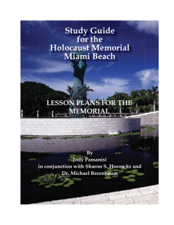 the lesson plans. - Holocaust Memorial Miami Beach