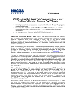 NAGRA enables High Speed Train Travelers in