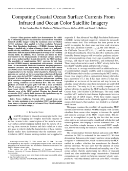Computing Coastal Ocean Surface Currents From Infrared and