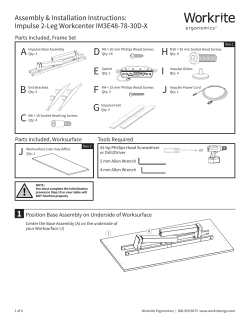 Impulse Assembly PDF - Workrite Ergonomics