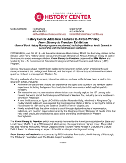 From Slavery to Freedom Relaunch