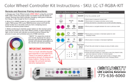 Manual For RGB Color Wheel Sync Controller