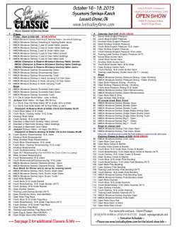Friday - Start at 8:00 AM - MAIN ARENA 1 NMDA Miniature Donkey