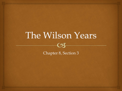 The Wilson Years - Steilacoom School District