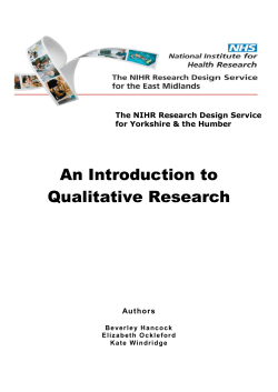 An Introduction to Qualitative Research - RDS YH