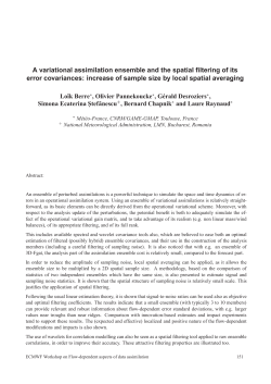A variational assimilation ensemble and the spatial