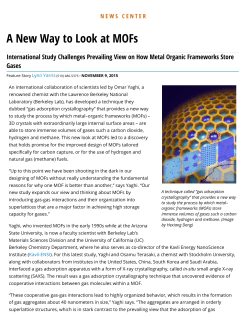 A New Way to Look at MOFs