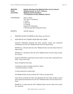 MINUTES of the - Midland Police Service