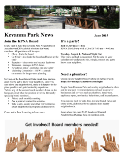 Kevanna Park News - City of Vancouver Home