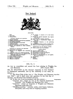 3 EDW VII 1903 No 5 Weights and Measures