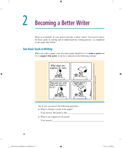 Becoming a Better Writer