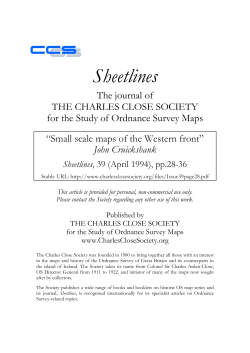 Sheetlines - The Charles Close Society