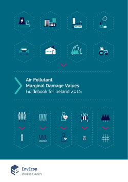 Air Pollutant Marginal Damage Values Guidebook for