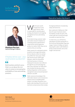 Matthew Perriam Executive leadership board