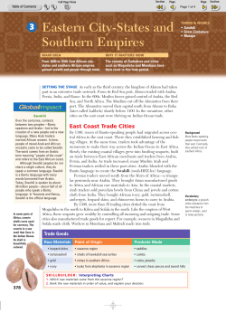 Eastern City-States and Southern Empires