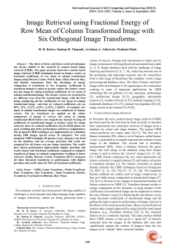 Image Retrieval using Fractional Energy of Row Mean of Column