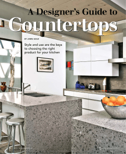A Designer`s Guide to Countertops