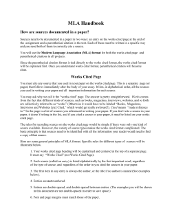 MLA Handbook