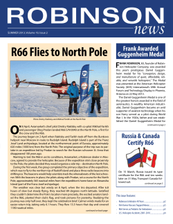 R66 Flies to North Pole - Robinson Helicopter Company