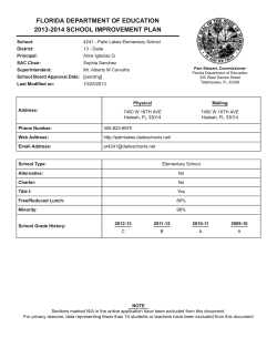 florida department of education 2013