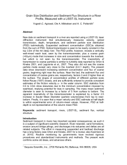 Grain Size Distribution and Sediment Flux Structure in a River